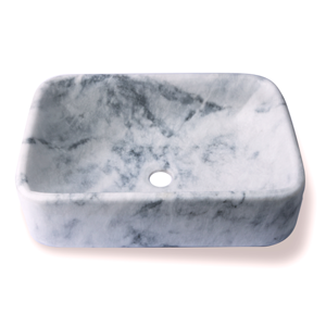 Carrara Marble Rectangular Basin - StonesWork