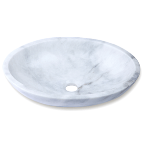 Carrara Marble Oval Basin - StonesWork