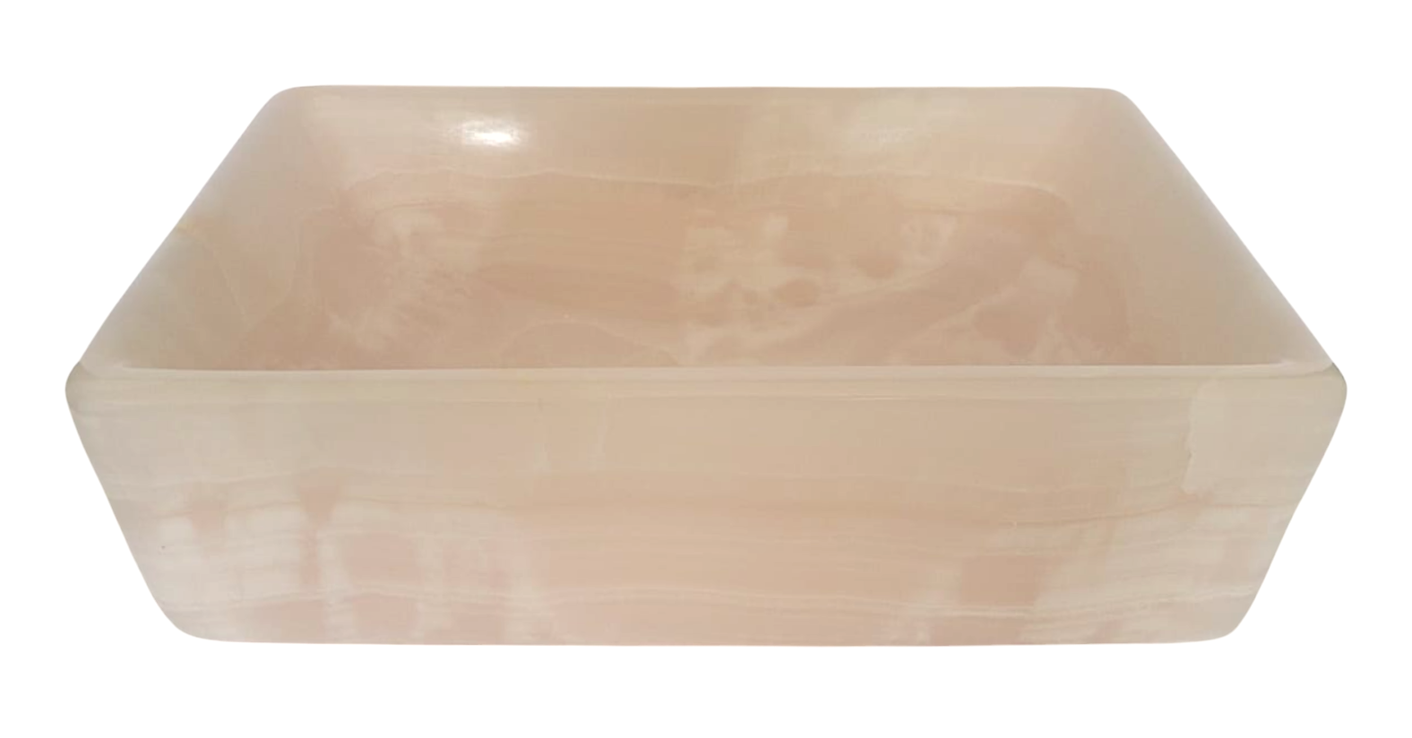 Pink Onyx Rectangular Basin