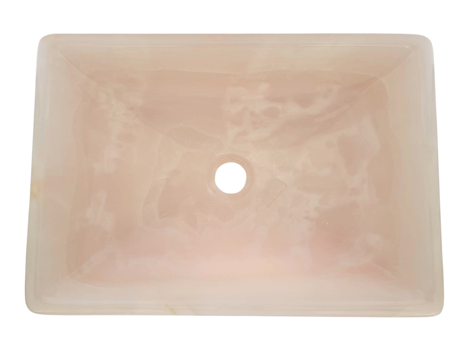 Pink Onyx Rectangular Basin