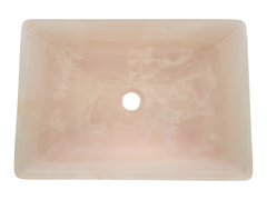 Pink Onyx Rectangular Basin