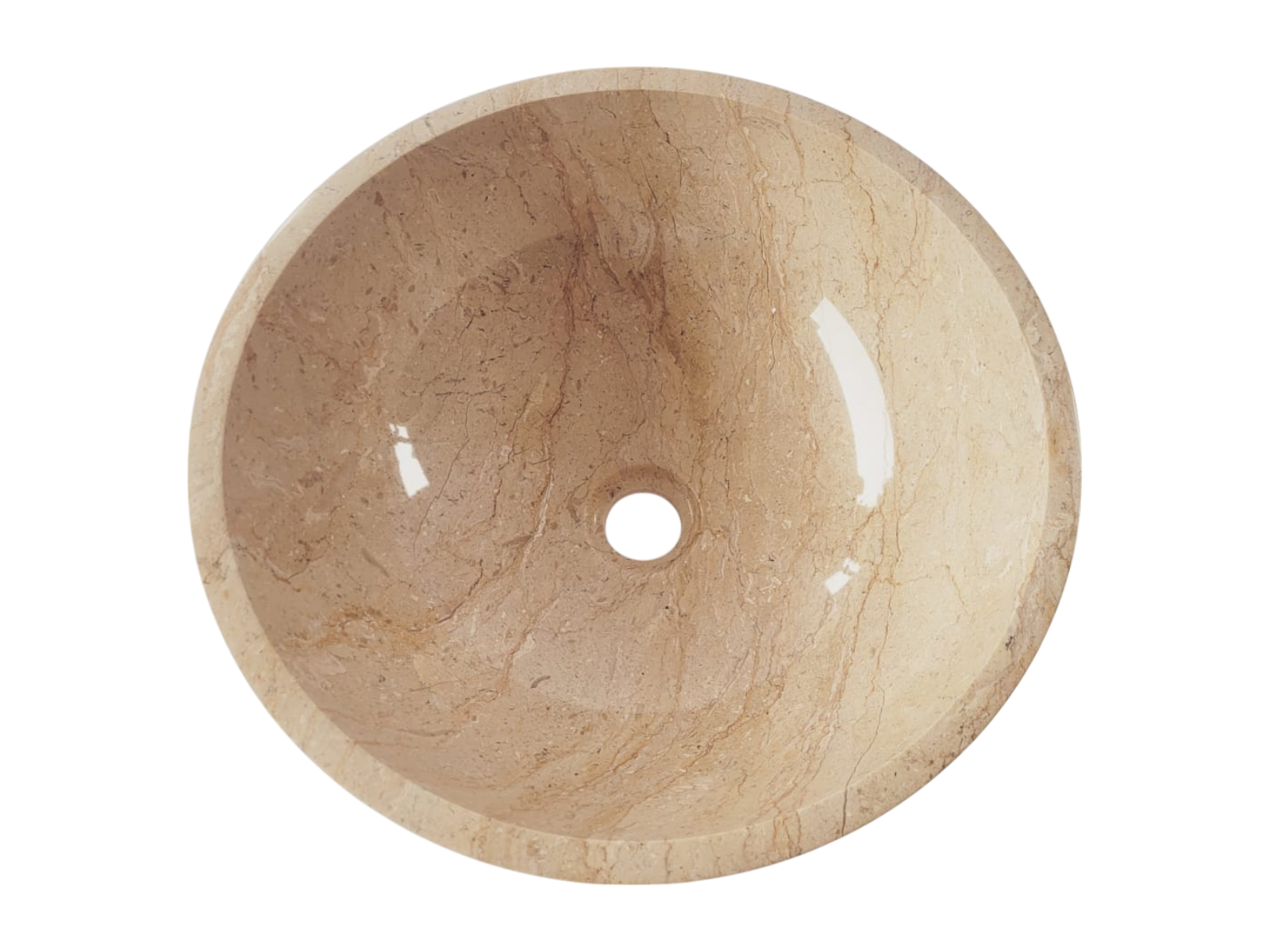 Botticino Round Marble Basin