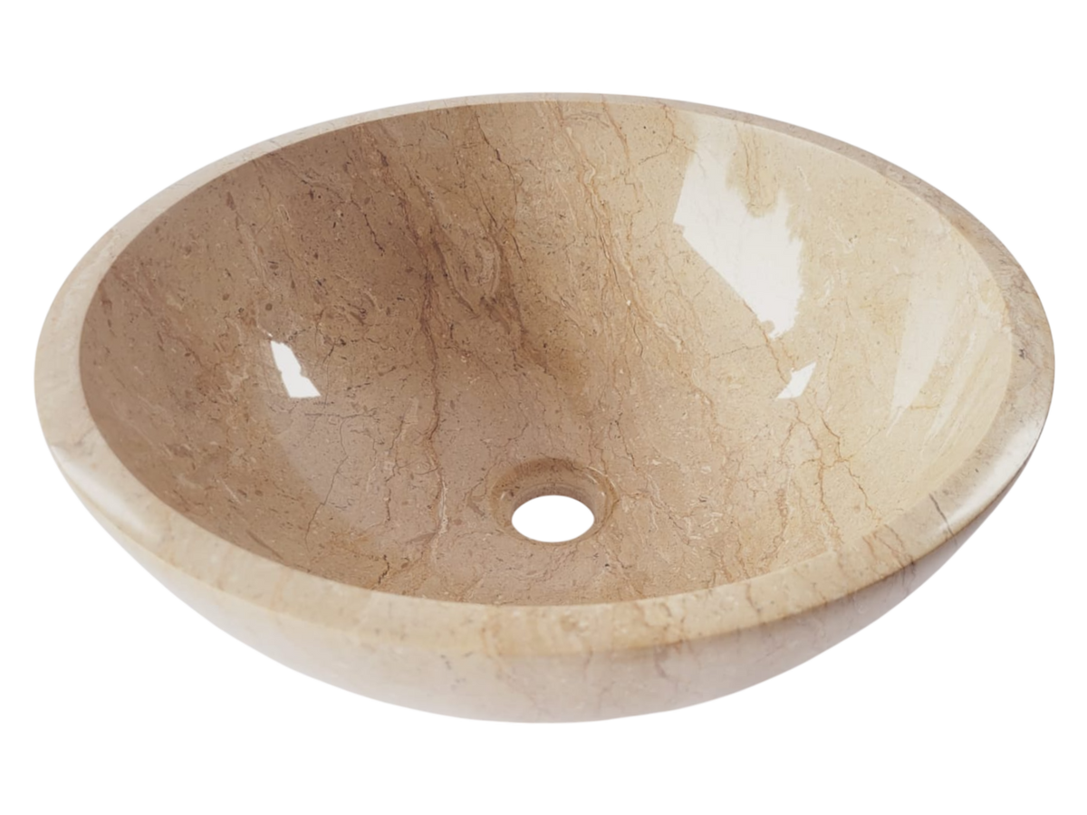 Botticino Round Marble Basin