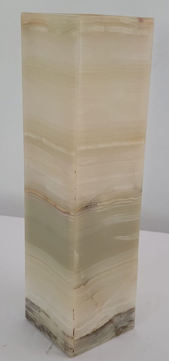 Green Onyx Rectangular Lamp – 30cm Ambient Stone Light