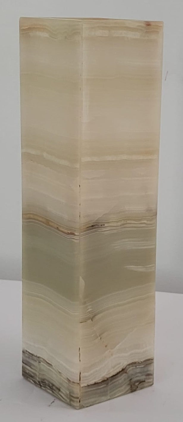 Green Onyx Rectangular Lamp – 30cm Ambient Stone Light