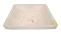 Pink Onyx Square Basin