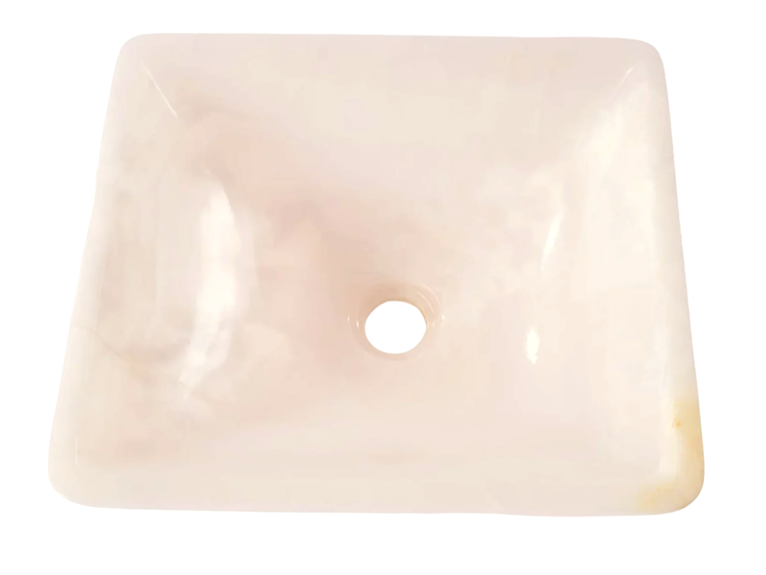 Pink Onyx Square Basin