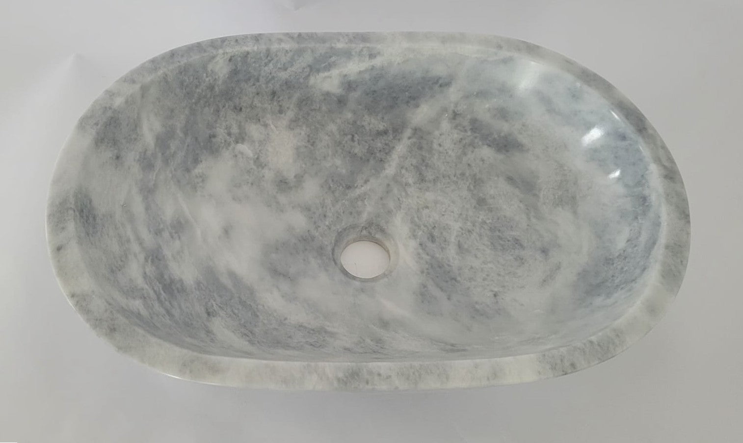 Carrara Marble Oval Basin