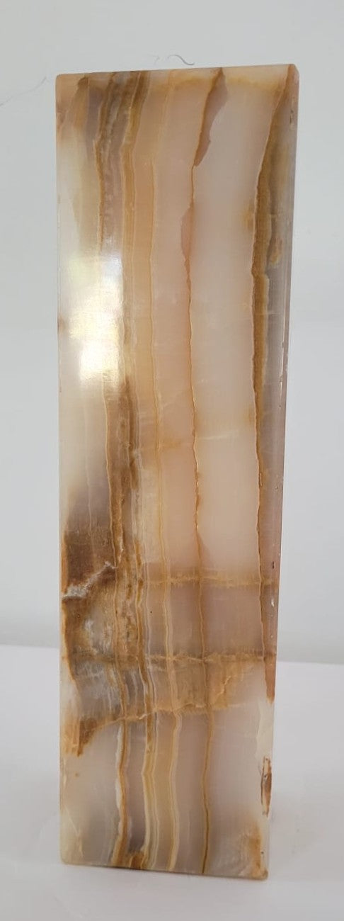 Honey Onyx Glow Lamp – 30cm Rectangular Stone Light