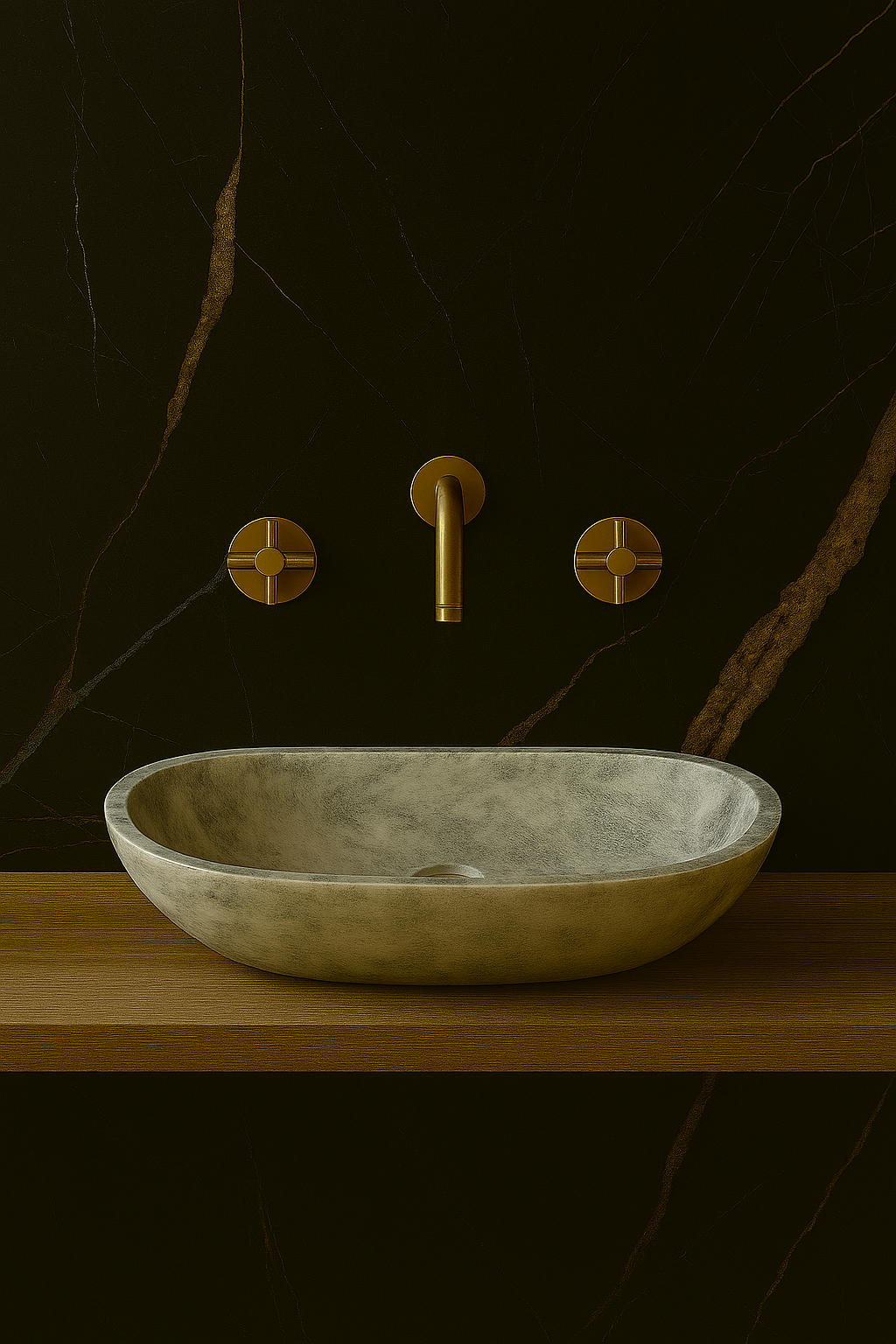 Carrara Marble Oval Basin