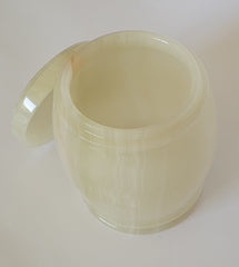 Handmade Green Onyx Urn – 18x15cm  Polished Marble Keepsake Container