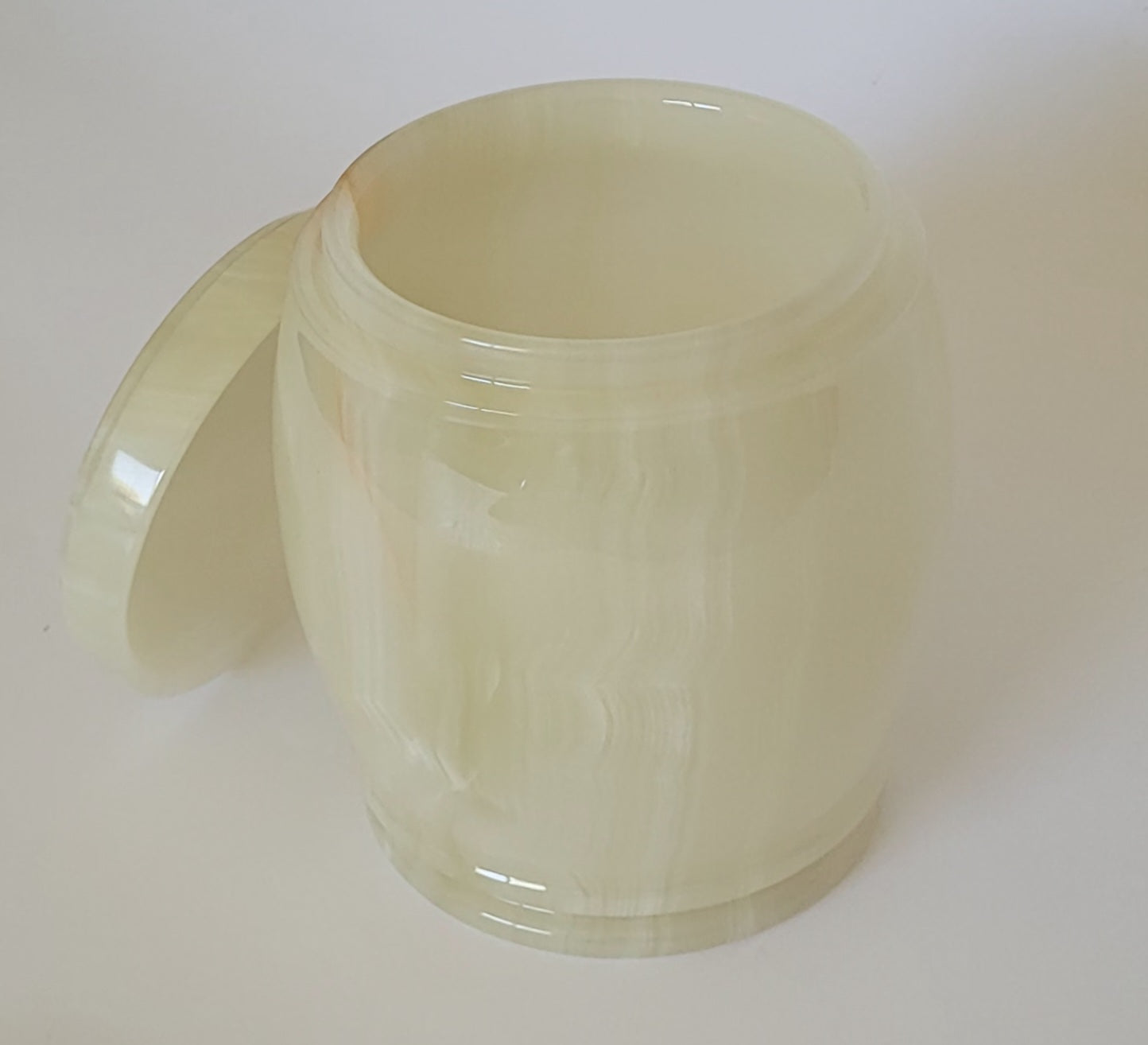 Handmade Green Onyx Urn – 18x15cm  Polished Marble Keepsake Container