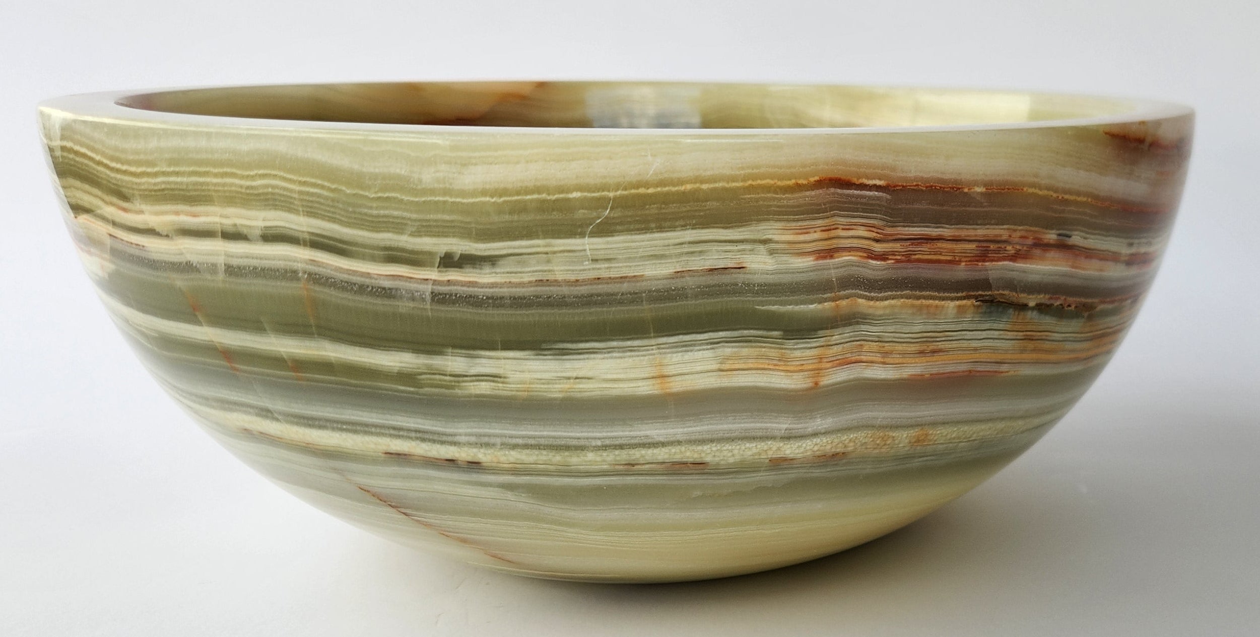 Green Onyx Round Small Basin
