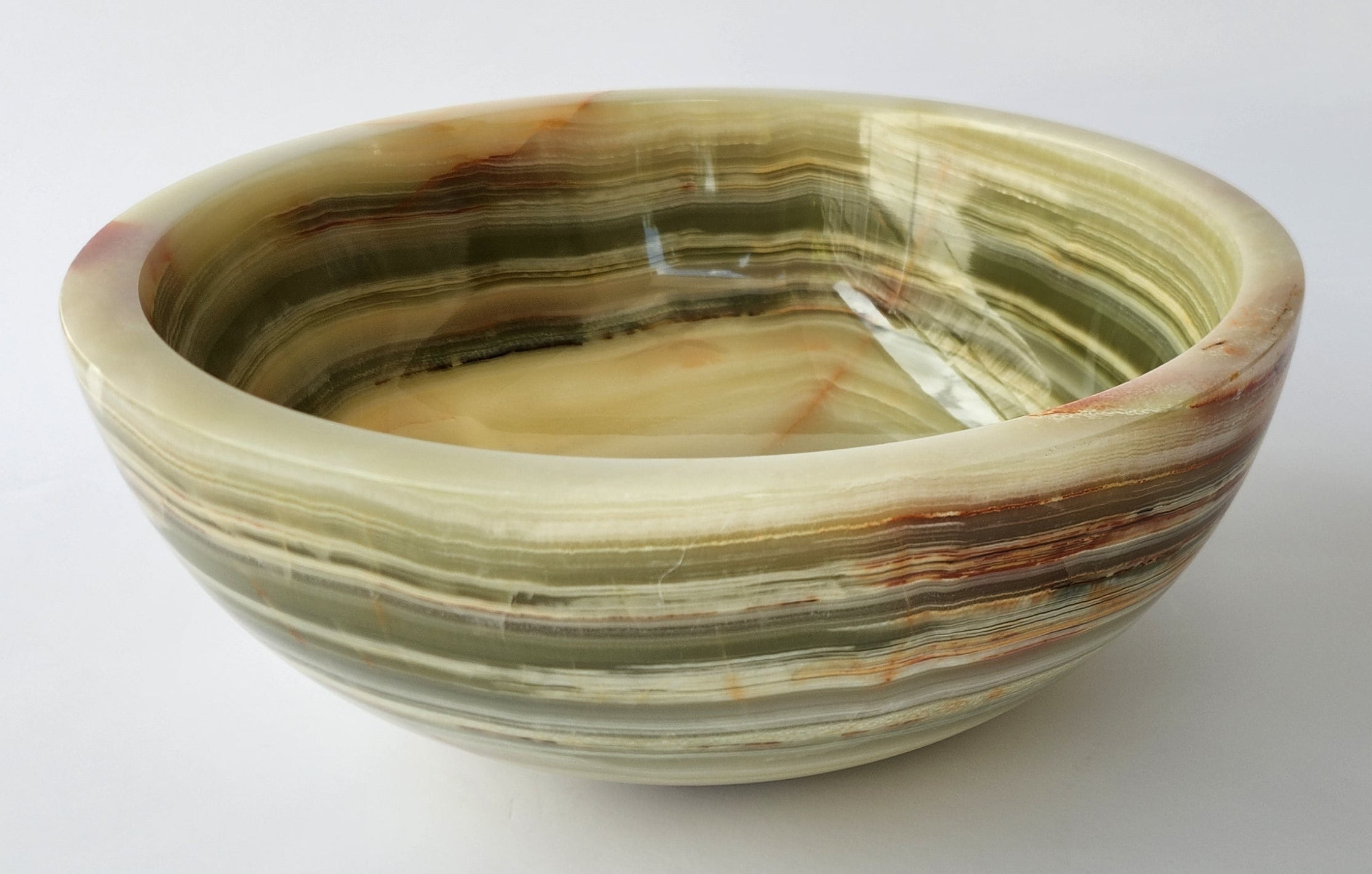 Green Onyx Round Small Basin