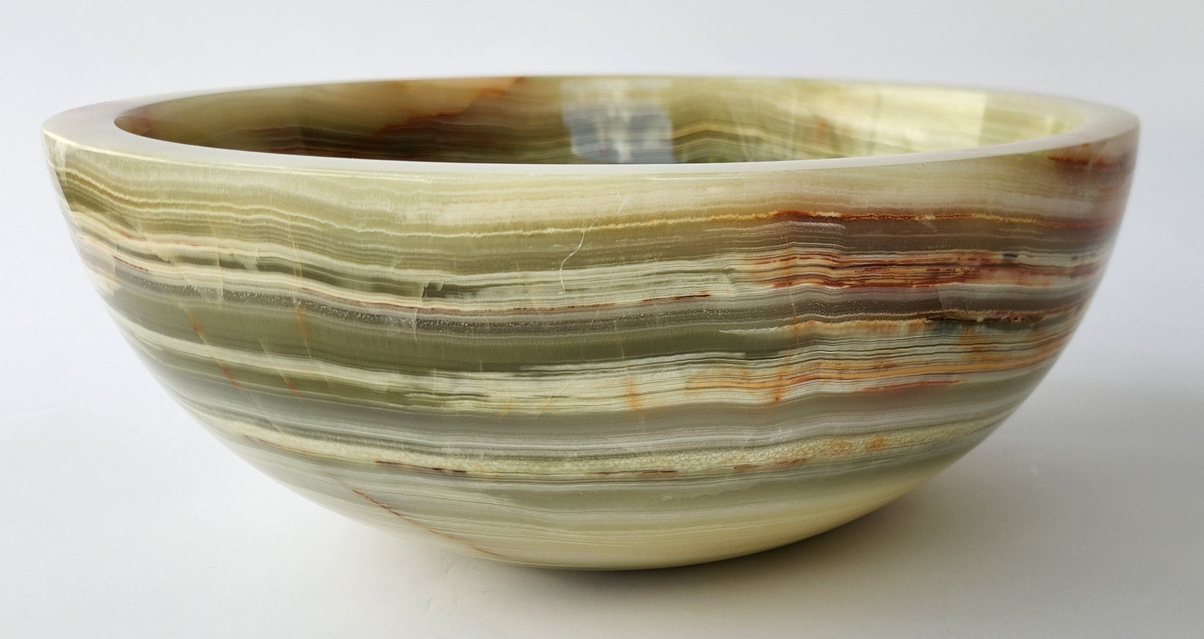 Green Onyx Round Small Basin