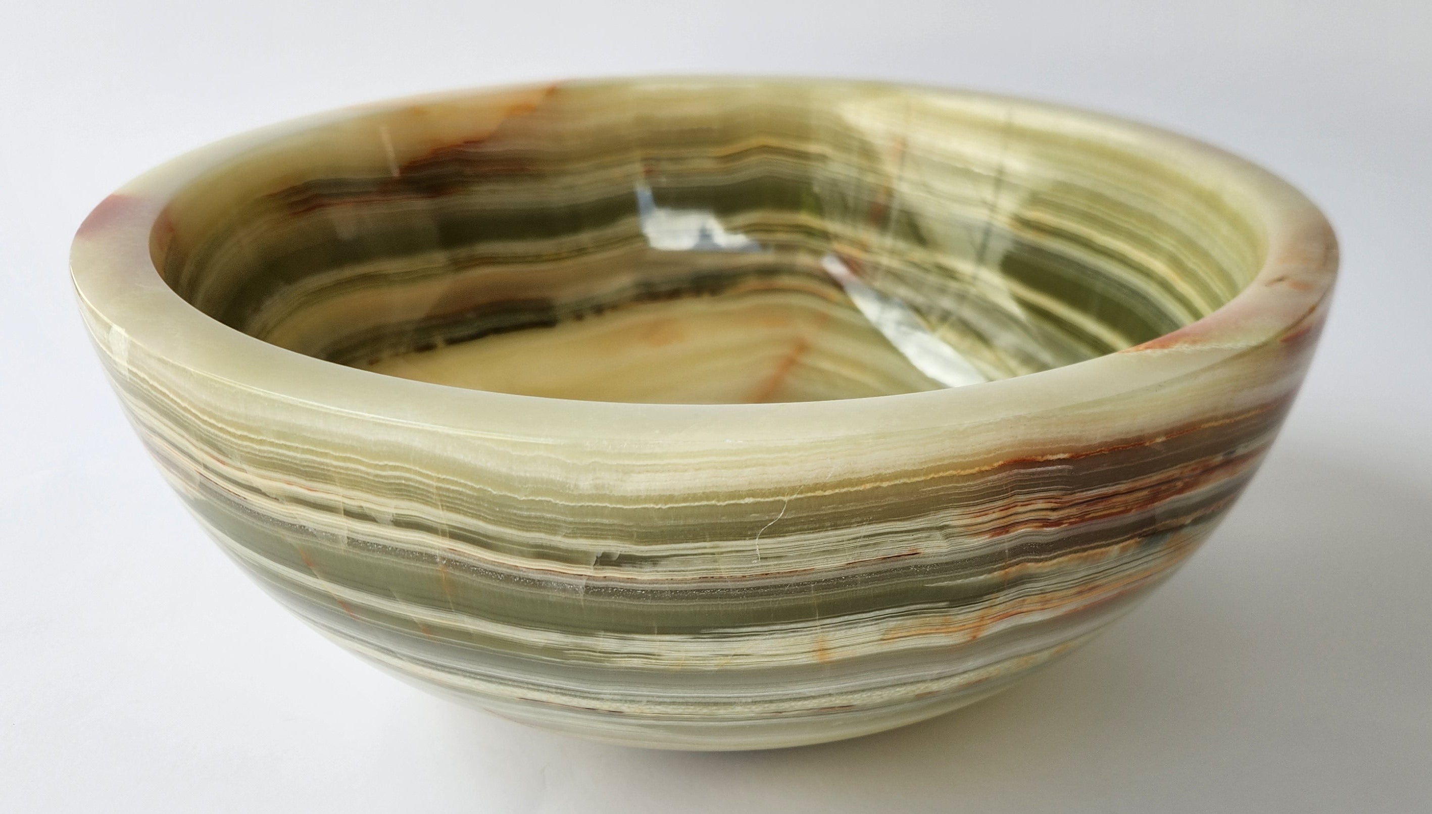 Green Onyx Round Small Basin