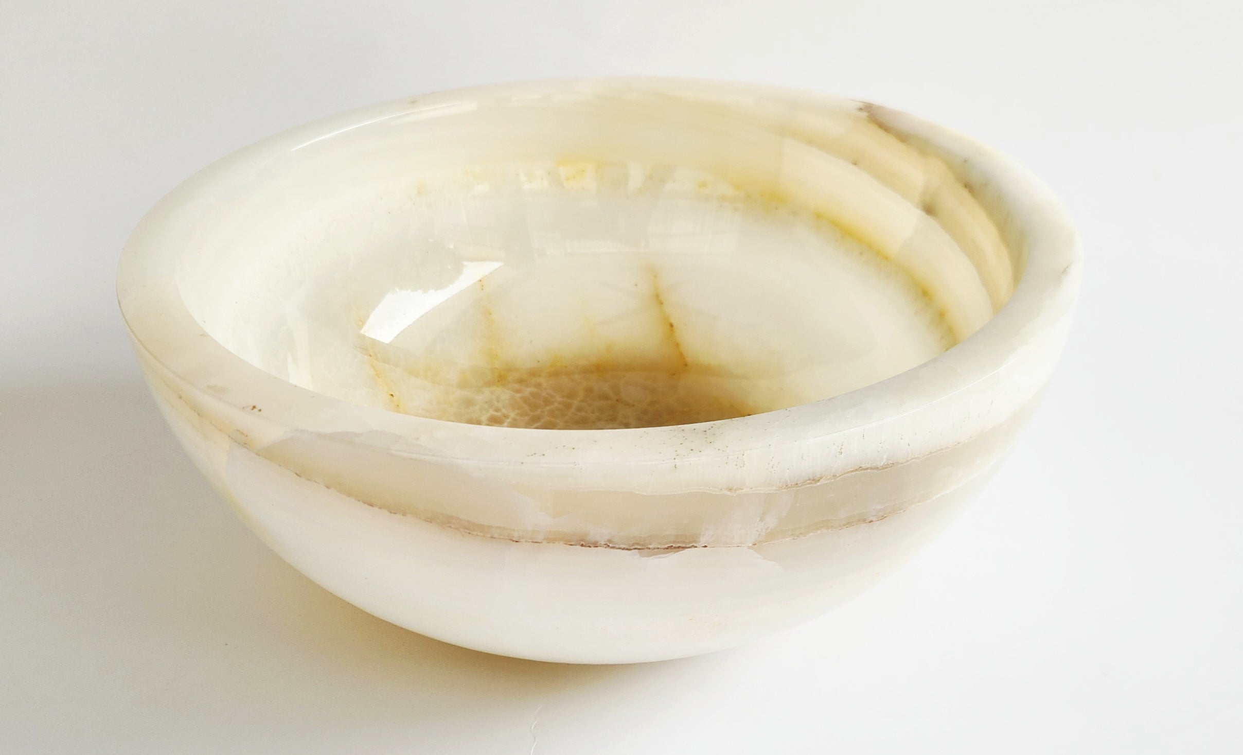 Marble-patterned bowl on a white background