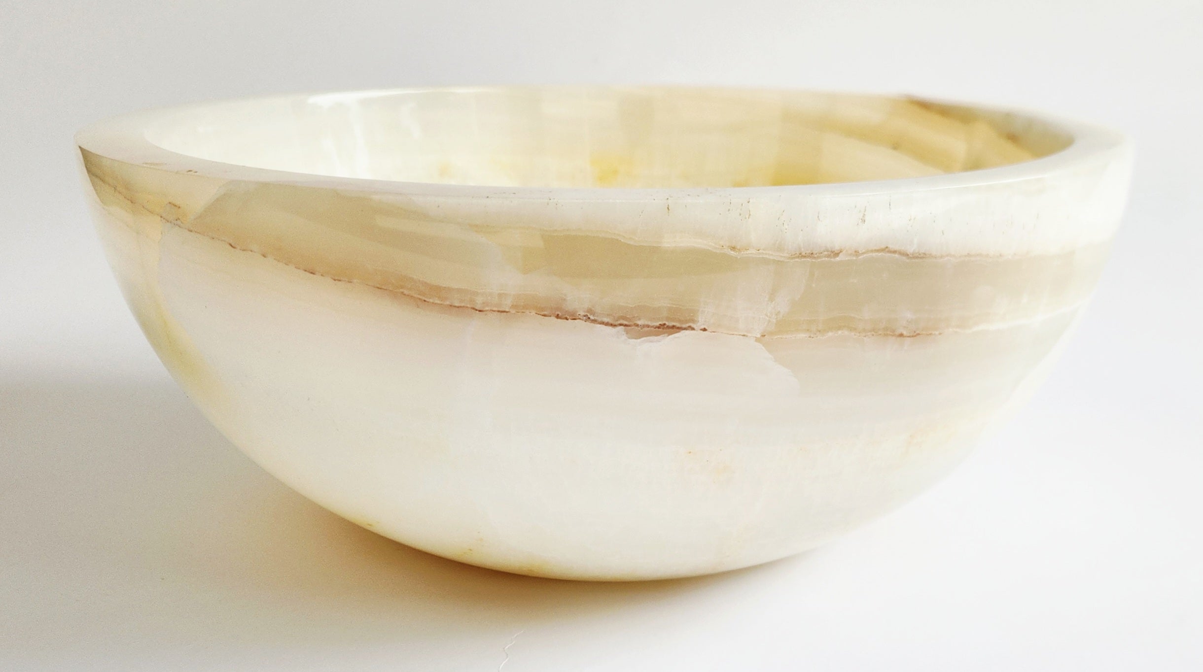 White ceramic bowl on a white background