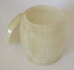 Handmade Green Onyx Urn – 18x15cm  Polished Marble Keepsake Container